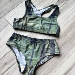 palm Patterned Bikini Set